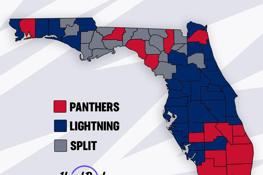 Fl hockey by county: Lightning vs Panthers