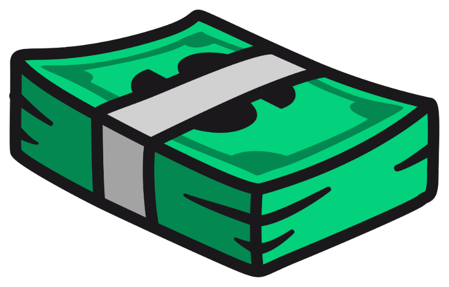 cartoon stack of cash
